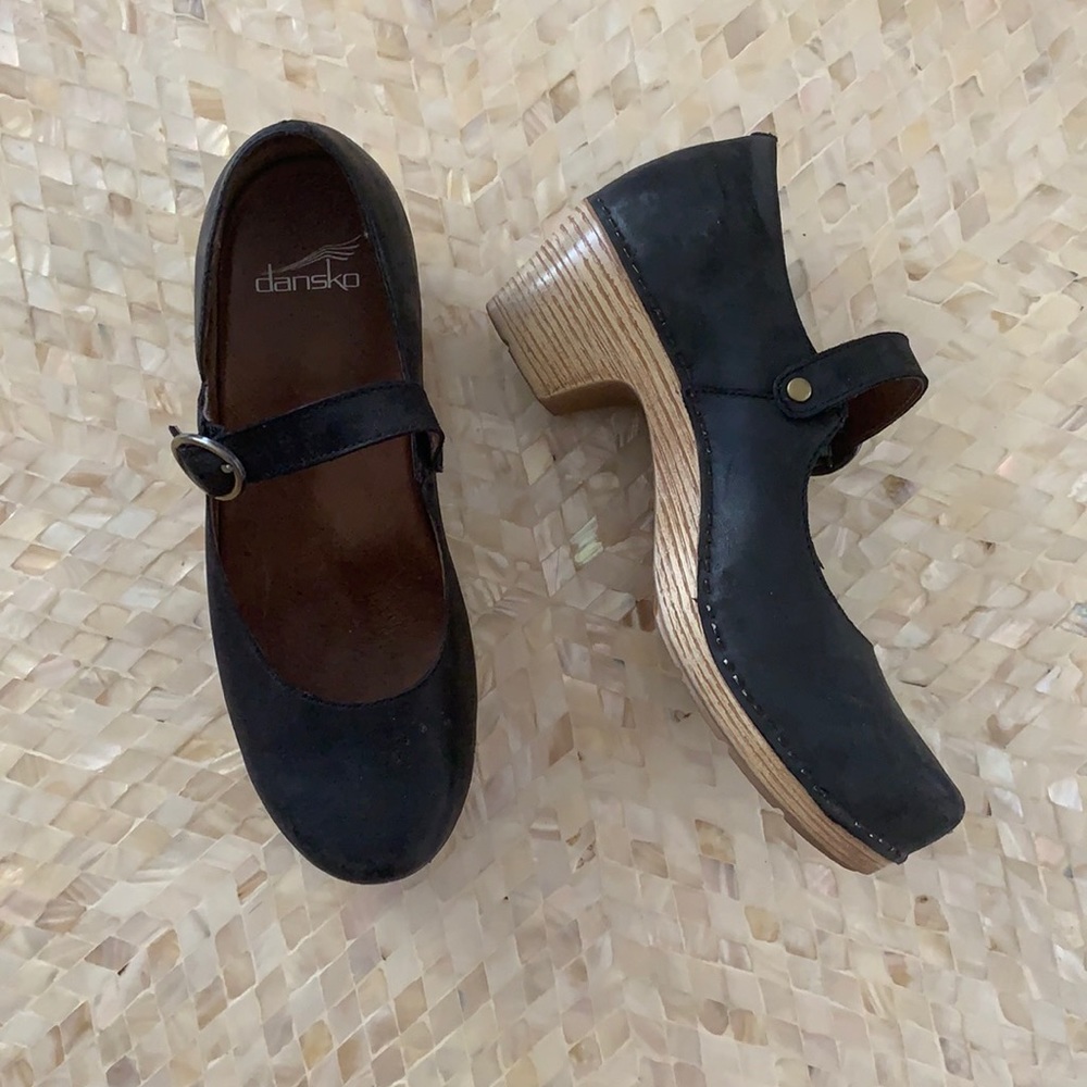 Dansko Black Mary Janes 38